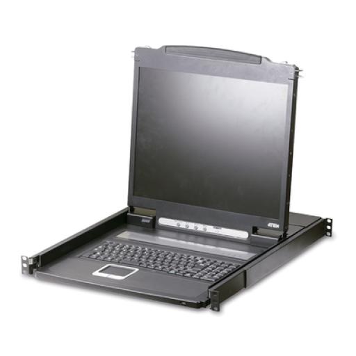 [ATEN_CL1000N] ATEN Consola LCD VGA PS/2 de 19 pulgadas con cable (US99KB/USKB/SPKB)/con (EE. UU./UE) ATEN.