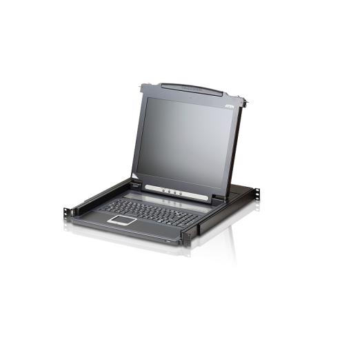 [ATEN_CL1000N] ATEN Consola LCD VGA PS/2 de 19 pulgadas con cable (US99KB/USKB/SPKB)/con (EE. UU./UE) ATEN.