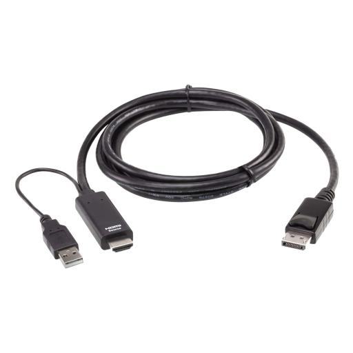 [ATEN_2L7D02HDP] ATEN Cable HDMI a DisplayPort True 4K de 1,8 m