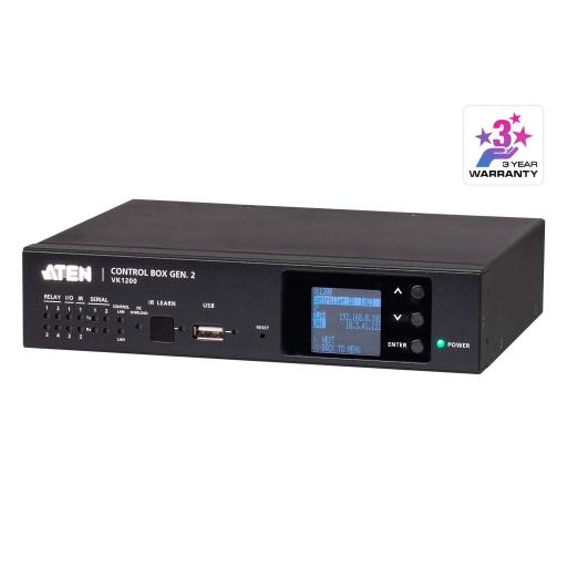 [ATEN_VK1200] ATEN Sistema de control ATEN| Caja de control compacta Gen. 2 | CPU de cuatro núcleos | 2/1 GB de memoria | Monitor LCD | LAN doble y aislada