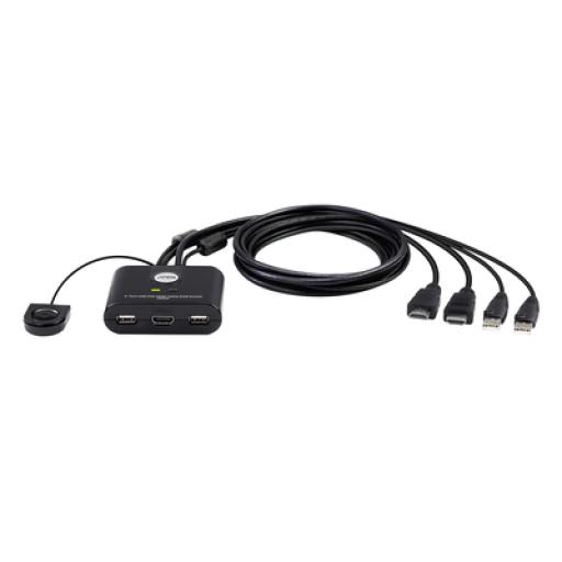[ATEN_CS22HF] ATEN Switch KVM | USB FHD HDMI | de 2 puertos en formato cable