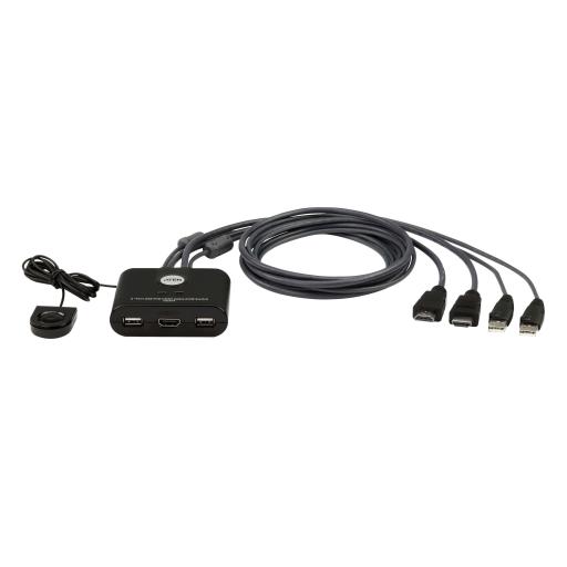 [ATEN_CS22HF] ATEN Switch KVM | USB FHD HDMI | de 2 puertos en formato cable