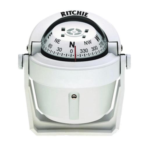 [RITCHIE_B-51W] RITCHIE Brújula serie Explorer en color blanco, con iluminación nocturna color verde.