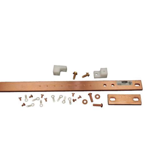 [HOFFMAN_DG19] HOFFMAN Kit de Barra de Tierra Física, Para Rack de 19 in, Fabricada en Aleación de Cobre Electrolítica Resistente