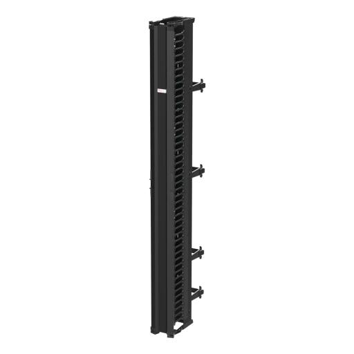[HOFFMAN_DV6D7] HOFFMAN Organizador Vertical CableTek, Doble (Frontal y Posterior), Para Rack Abierto de 45 Unidades, 6 in de Ancho, Color Negro
