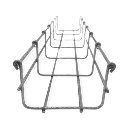 [CHAROFIL_CH-54-100BM] CHAROFIL Charola Bimetálica Tipo Malla 54/100 mm, Ideal Para Utilizarse al Exterior o Zonas Húmedas, Hasta 86 Cables Cat6, Tramo de 3 Metros