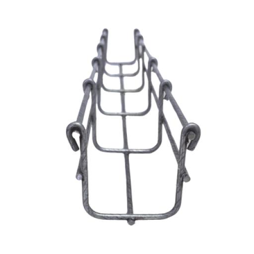 [CHAROFIL_MG-50-930BM] CHAROFIL Charola Bimetálica Tipo Malla 66/50 mm, Ideal Para Utilizarse al Exterior o Zonas Húmedas, Hasta 53 Cables Cat6, Tramo de 3 Metros