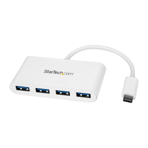 [STARTECH.COM_HB30C4ABW] StarTech.com HUB CONCENTRADOR USB 3.0 USB-C A 4 PUERTOS USB A BLANCO