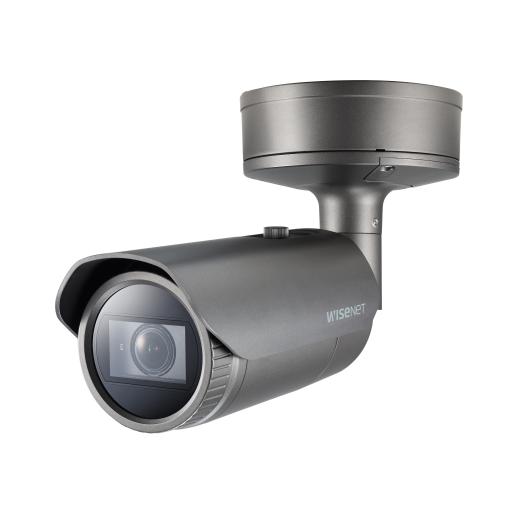 [HANWHA_PNO-A6081R] Hanwha Camara Bala IP 2MP con IA / Lente Motorizado 4.38 a 9.33mm / P-Iris / WDR 120dB / H.265 / RanuraSD / Protección IP67 IK10 NEMA4X