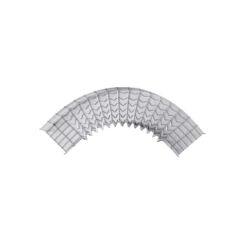 [CHAROFIL_CH-C90-54/150EZ] CHAROFIL Curva Pre-Fabricada Horizontal de 90° con medidas de 54 mm de Peralte y 150 mm Ancho (54/150 mm)
