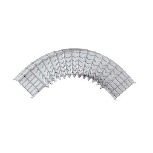 [CHAROFIL_CH-C90-33/200EZ] CHAROFIL Curva Pre-Fabricada Horizontal de 90° con medidas de 33 mm de Peralte y 200 mm Ancho (33/200 mm)