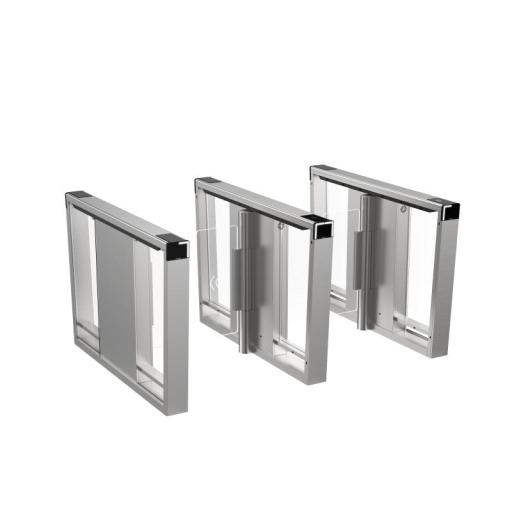 [HIKVISIONDIGITALTECHNOLOGY_DS-K3B530X-LR/MPG-DP90] Hikvision Digital Technology Torniquete Swing PREMIUM / Iluminación LED / 12,000,000 Ciclos MCBF / Incluye Lectores de Tarjeta y Panel de Acceso / 14 Pares de IR / Carril de 90 cms / Compatible con Reconocimiento Facial / Incluye Izquierdo y Derecho