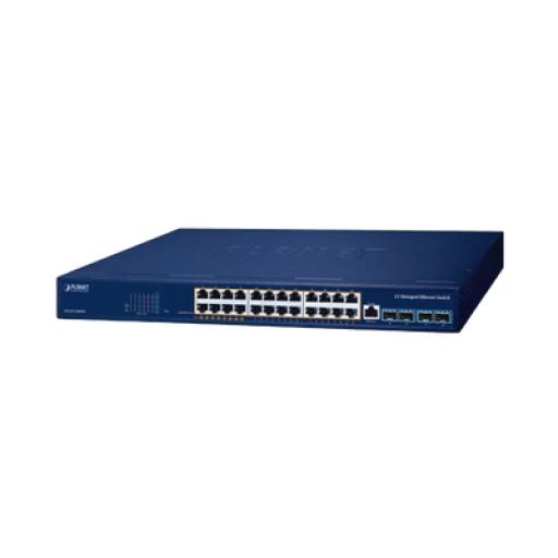 [PLANET_GS-6311-24HP4X] Planet Switch PoE Administrable Capa 3, 24 Puertos Gigabit, Hasta 480 W, 8 Puertos 802.3bt, 16 Puertos 802.3at, 4 Puertos SFP 10G