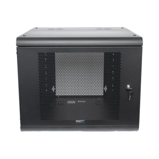 [LINKEDPRO_SR-1909-GN2P] Linkedpro Gabinete de Pared con Puerta Perforada, 635mm de Profundidad, 9U Rack de 19'', Acero Reforzado