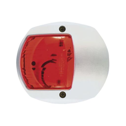 [PERKO_0170-WP0-12V] PERKO Luz Lateral de Navegación en Color Rojo con Carcasa Blanca para Embarcaciones a Vela o a Motor de Menos de 20 Metros