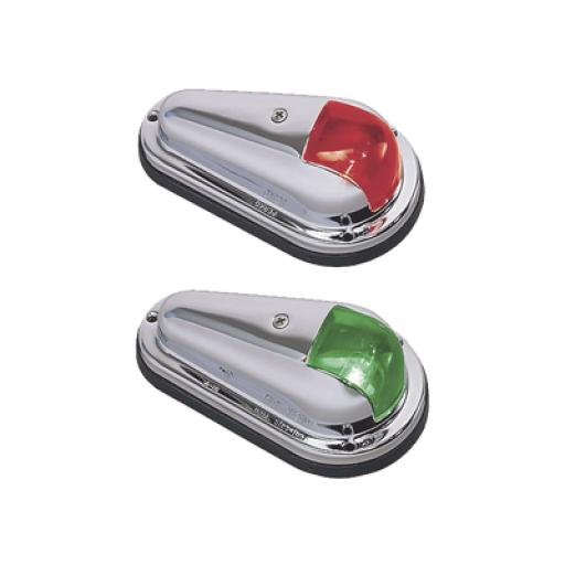 [PERKO_0955-DP0-STS] PERKO Set de Luces de Navegación Verticales con Carcasa de Acero Inoxidable Pulido para Todo Tipo de Embarcación Menores de 12 Metros