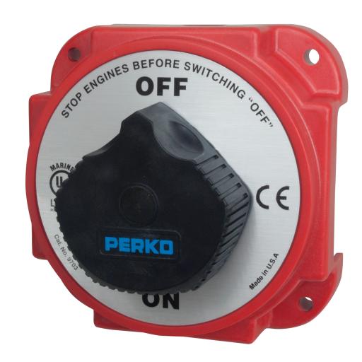 [PERKO_9703DP] PERKO Switch Selector de Batería y Alternador On / Off de Servicio pesado,  para Sistemas Eléctricos Marinos