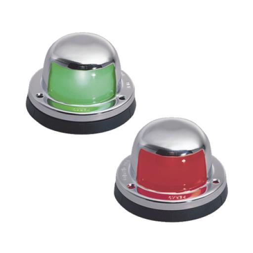[PERKO_0963-DP0-STS] PERKO Set de Luces Laterales de Montaje Horizontal en Carcasa de Acero Inoxidable para Todo Tipo de Embarcación Menores de 12 Metros