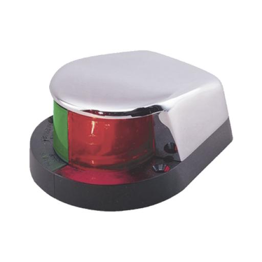 [PERKO_1310-DP0-CHR] PERKO Luz Bi-Color con Carcasa Cromada para Embarcaciones a Motor Menores de 12 Metros