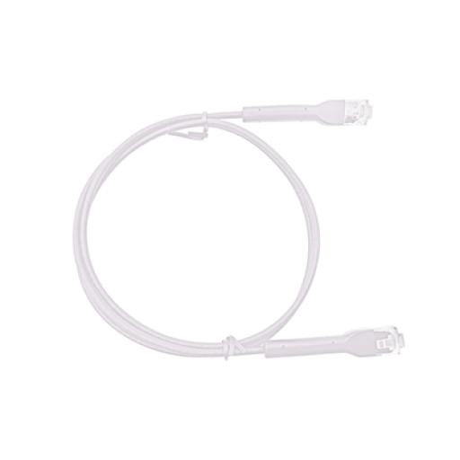 [LINKEDPROBYEPCOM_LPPSLIM018WH] LINKEDPRO BY EPCOM Cable de Parcheo Ultra Slim Con Bota Flexible UTP Cat6 -18 cm Blanco Diámetro Reducido
