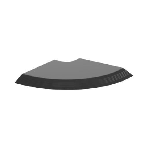 [PANDUIT_AFR4RABL] Panduit Conexión en Ángulo Recto "L", Para Canaleta de Piso AFR4BCBL6, Material PVC Rígido, Color Negro 