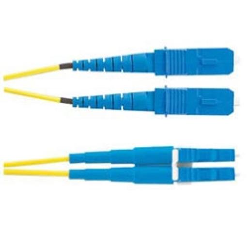 [PANDUIT_F92ERLNSNSNM002] Panduit Jumper de Fibra Optica Monomodo 9/125 OS2, LC-SC Duplex, OFNR (Riser), Color Amarillo, 2 Metros