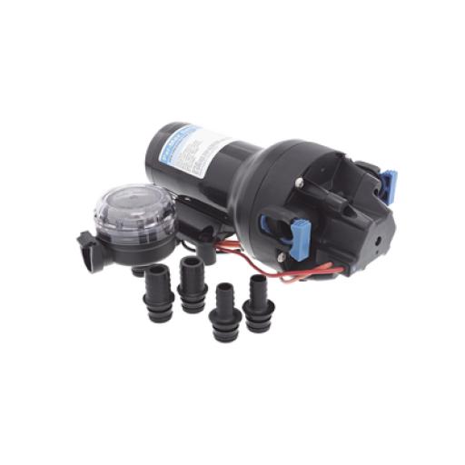 [JABSCO_P501J-118S-3A] JABSCO Bomba de diafragma controlada por presión para trabajo pesado ParMax de 12 Vcd, caudal de 5 GPM, presión máxima 60 psi, para manguera de diámetro interior de 13 mm (1/2") y 19 mm (3/4")