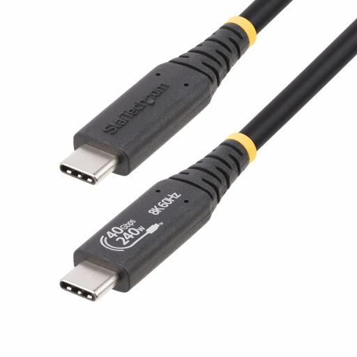[STARTECH.COM_50C-40G-USB4-CABLE] StarTech.com CABLE USB4 DE 50CM - TIPO C CERTIFICADO USB-IF USB-C 40G