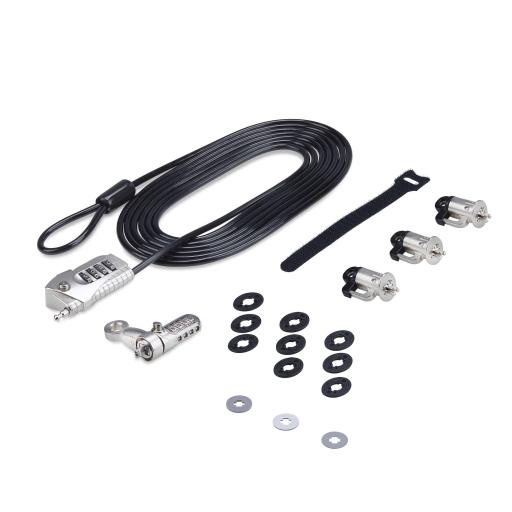 [STARTECH.COM_3M4-DESK-LOCKING-KIT] StarTech.com JUEGO DE CANDADO CABLE PARA COMPUTADORA Y PERIFERICOS - 3M
