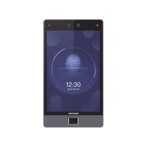 [HIKVISIONDIGITALTECHNOLOGY_DSK1T680DFE1] Hikvision Digital Technology Terminal Facial Min Moe 8" Touch con Lector de Huellas / Delgada y Estética / PoE / 100,000 rostros / Exterior IP65 / Función de Videoportero y Lectura de Códigos QR / Lectura de tarjetas