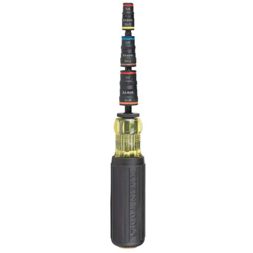 [KLEINTOOLS_32910] Klein Tools Juego de Dados Girados Resistentes al Impacto 7 en 1 con Mango