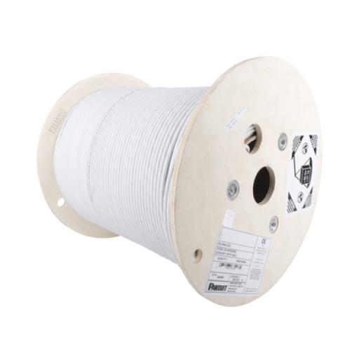 [PANDUIT_PSL7004IG-CED] Panduit Bobina de Cable Blindado S/FTP de 4 pares, Cat7, Inmune a Ruido e Interferencias, LSZH (Bajo humo, Cero Halógenos), Color Gris, Bobina de 500 m