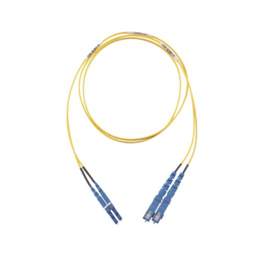 [PANDUIT_F92ERLNSNSNM005] Panduit Jumper de Fibra Optica Monomodo 9/125 OS2, LC-SC Duplex, OFNR (Riser), Color Amarillo, 5 Metros