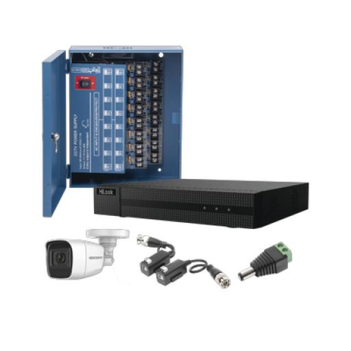 [EPCOMPROFESSIONAL_KESTX8T16BGP/A] EPCOM PROFESSIONAL KIT TurboHD 1080p / DVR 16 Canales / 16 Cámaras Bala Policarbonato con Microfono (exterior 2.8 mm) / Transceptores / Conectores / Fuente de Poder Profesional