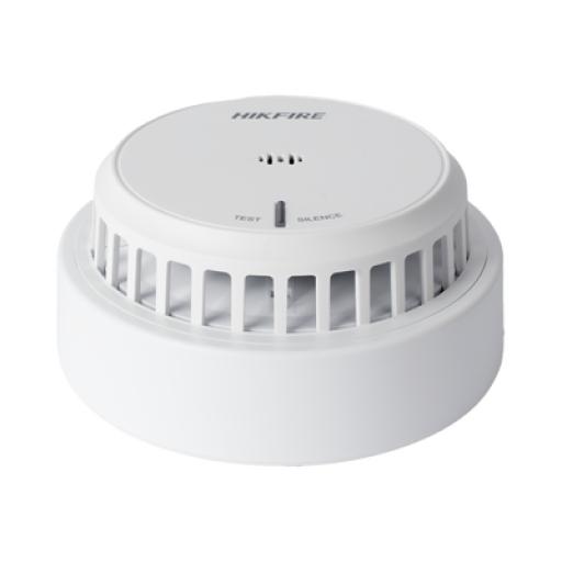 [HIKVISIONDIGITALTECHNOLOGY_HF-S2] Hikvision Digital Technology (HikFire) Detector de Humo Óptico Hikvision / Tecnología Avanzada de Detección de Incendios / Alarma Temprana y Fiabilidad Certificada / Soporta Salida de Alarma