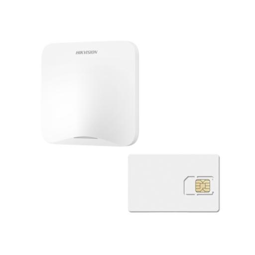 [HIKVISIONDIGITALTECHNOLOGY_AXHOME-KIT-GSM-1Y] Hikvision Digital Technology (AX HOME) KIT de Alarma AX HOME / Incluye: 1 Hub con batería de respaldo / 1 año de Servicio de Datos 600MB / Wi-Fi / 3G/4G / Compatible con Hik-Connect P2P