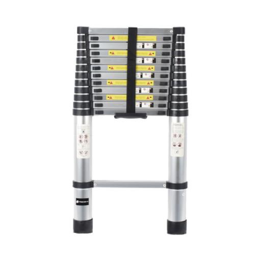 [PRECISION_PST-H10-001] Precision Escalera Telescópica de Aluminio de 3.8 Metros de Altura