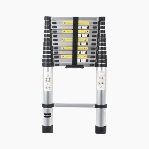 [PRECISION_PST-H10-001] Precision Escalera Telescópica de Aluminio de 3.8 Metros de Altura