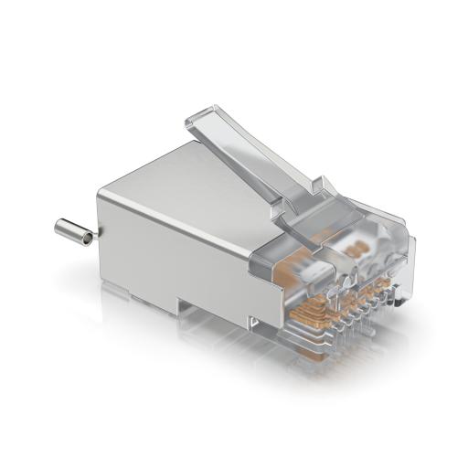 [UBIQUITINETWORKS_UISP-CONNECTOR-SHD] Ubiquiti Networks Conector UISP- Plug RJ45 para Cable FTP/STP Categoría 5E - Blindado 