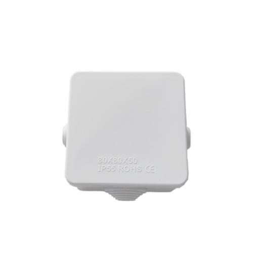 [LINKEDPRO_LP-WBX-80] Linkedpro  Caja de Conexiones Impermeable IP55 con 4 Entradas, 80 x 80 x 50 mm, para Instalaciones Industriales, Comerciales y Residenciales, Incluye Tornillería para su Instalación