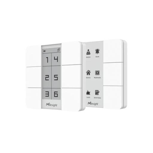 [MILESIGHT_WS156-915M] MILESIGHT PANEL CON 6 BOTONES Y DIPLAY EDITABLE LORAWAN 