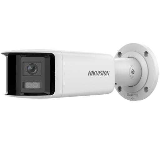 [HIKVISIONDIGITALTECHNOLOGY_DS-2CD2T46G2P-ISU/SL(C)] Hikvision Digital Technology [ PROTECCIÓN ACTIVA ] Bala IP 4 Megapixel / 2 Lentes de Lente 2.8 mm (Imagen Panorámica 180°) / 30 mts IR / Exterior IP67 / Luz Intermitente y Alerta de Audio / Audio Bidireccional / ACUSENSE / WDR 120 dB / Micro SD