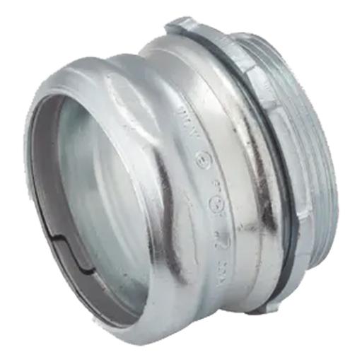 [HUBBELL_HUB-2908] Hubbell Conector de Compresión de Acero Galvanizado para Pared Delgada de 2".