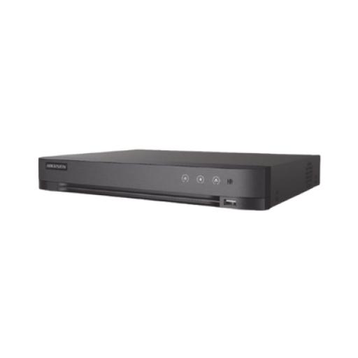 [HIKVISIONDIGITALTECHNOLOGY_IDS-7204HUHI-M1/XT] Hikvision Digital Technology DVR 4 Canales TURBOHD + 4 Canales IP / 8 Megapixel (4K) / Audio de dos vías por Coaxitron / ACUSENSE / Reconocimiento Facial / 1 Bahía de Disco Duro / Salida de Video en Full HD / H.265+