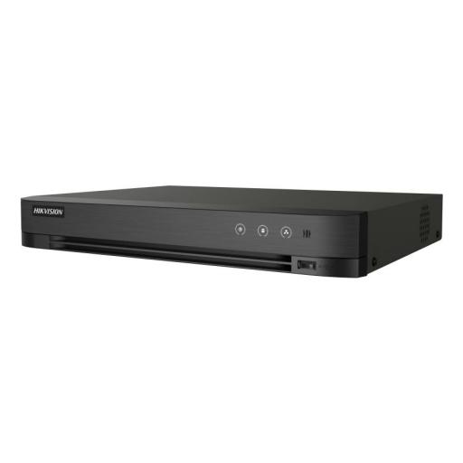 [HIKVISIONDIGITALTECHNOLOGY_IDS-7204HUHI-M1/XT] Hikvision Digital Technology DVR 4 Canales TURBOHD + 4 Canales IP / 8 Megapixel (4K) / Audio de dos vías por Coaxitron / ACUSENSE / Reconocimiento Facial / 1 Bahía de Disco Duro / Salida de Video en Full HD / H.265+