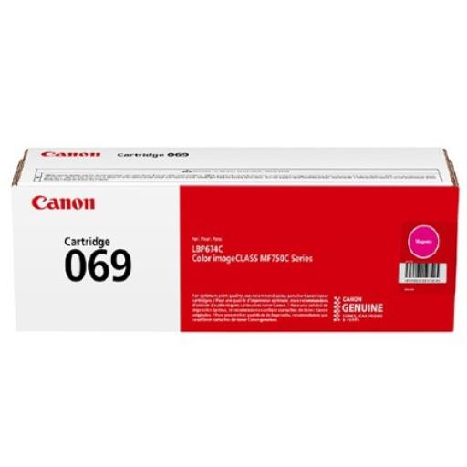 [CANON_5092C001AA] Canon Cartucho de Toner Canon 069 Rendimiento 1900 Páginas Magenta