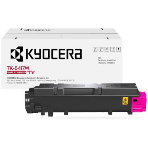 [KYOCERA_1T02Z7BUS0] KYOCERA Toner kyocera TK-5417m Magenta Rendimiento Aprox 13mi imp TaskAlfa PA4500ci MA4500ci