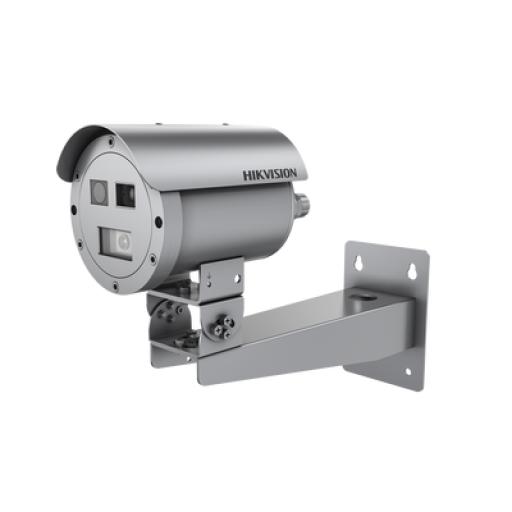 [HIKVISIONDIGITALTECHNOLOGY_DS-2TD2568T-15/G0/T1Y] Hikvision Digital Technology Bala IP Térmica Dual / Termico 7 mm (256 X 192) + Óptico 4 mm (4 MP) / Termométrica / Detección de Temperatura / IP68 / 30 mts IR / Antiexplosión / Anticorrosión