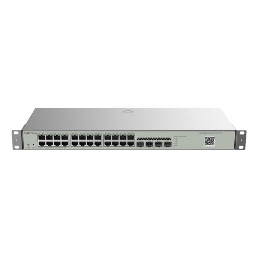[RUIJIE_RG-NBS3100-24GT4SFP-V2] RUIJIE Switch Administrable L2, 24 Puertos Eth 1G, 4 puertos SFP 1G, Administración Remota en la Nube.
