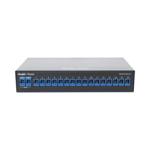 [RUIJIE_RG-SPL2016-SC] RUIJIE e-Lighten Splitter Pasivo 2/16, Puertos PON SC, Frecuencias soportadas de 1260nm a 1650nm con hasta 500 mW de Potencia de Entrada 